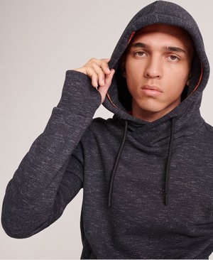 Superdry Urban Athletic Overhead Férfi Kapucnis Pulóver Fekete | RPUIT3405